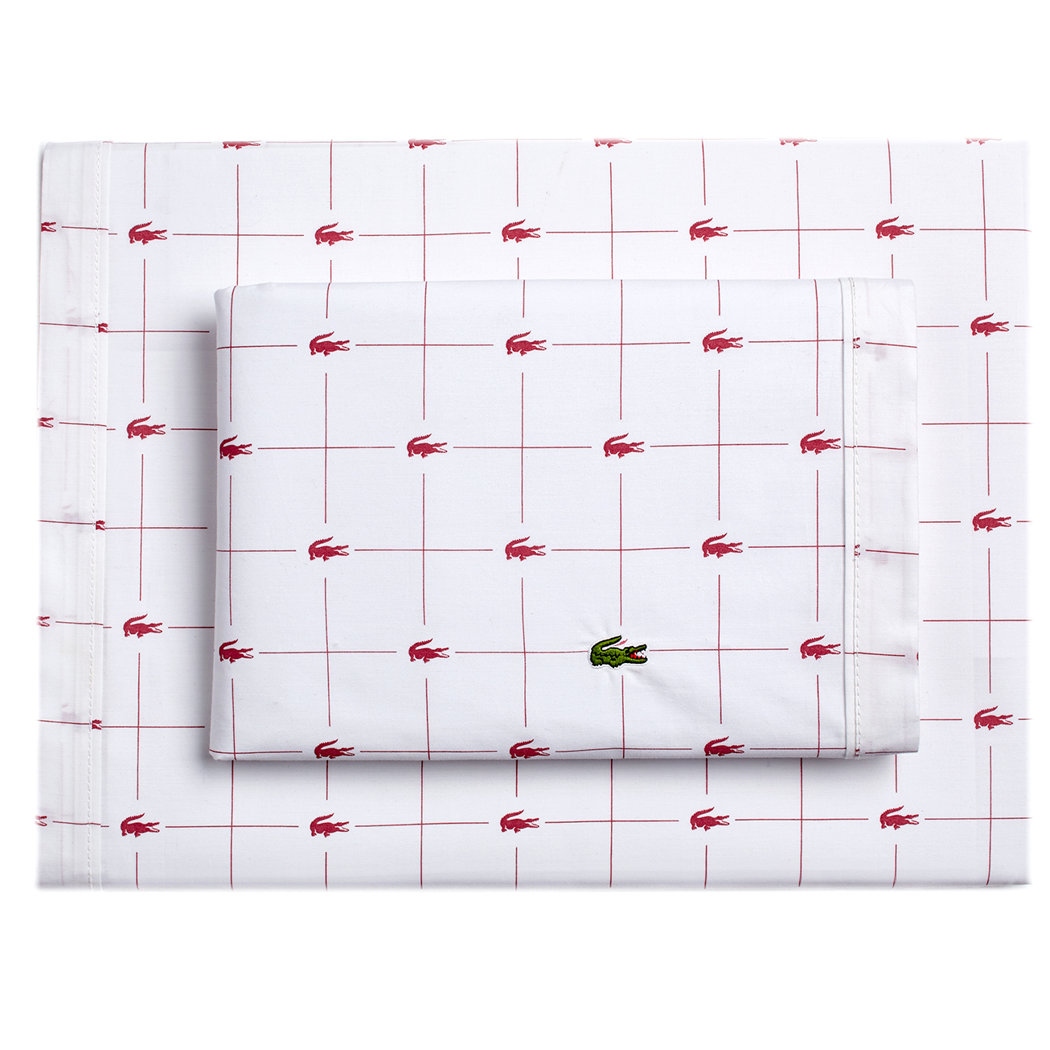 Lacoste king top sheet set